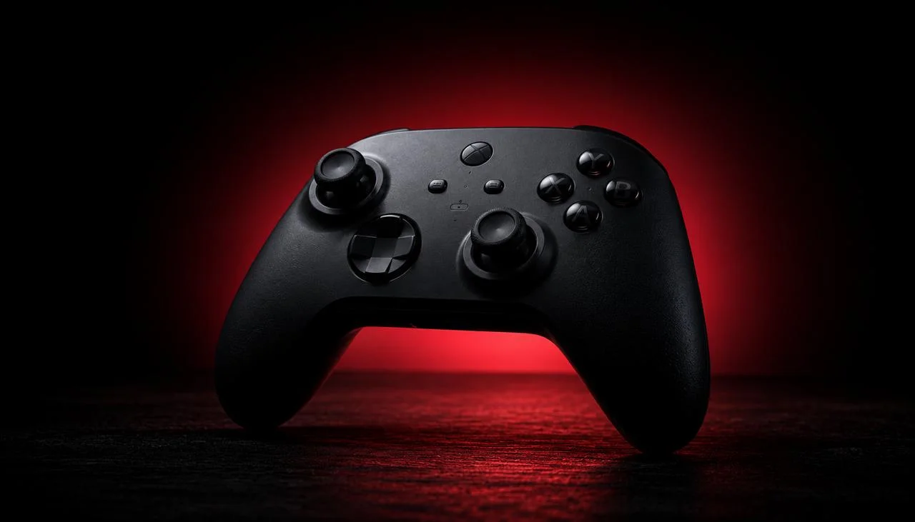 Xbox Series X controller lit against a red background, Xbox controller not detected fix guide